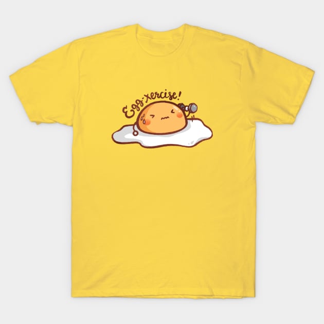 Egg-xercise T-Shirt by mschibious